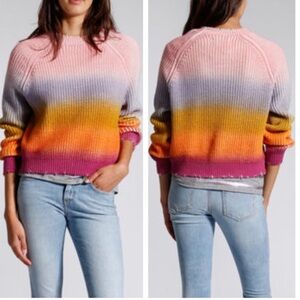 Zadig & Voltaire Kary Longsleeve Rainbow Sweater